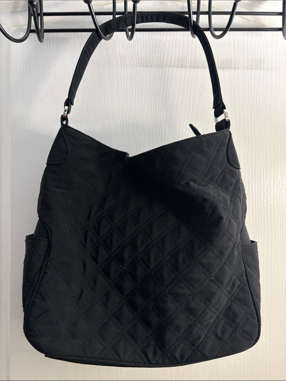 Vera Bradley Quilted Black Shoulder Bag